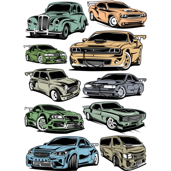 Autó Clipart Vektor Set - Lenyűgöző Autóipari Illusztrációk Autó Clipart Vektor Set - Lenyűgöző Autóipari Illusztrációk