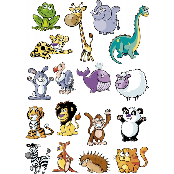 Animal Friends Vector Clipart Set