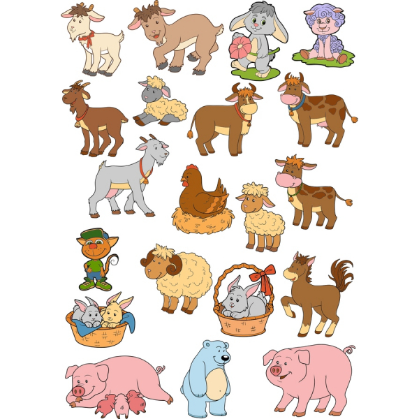 Seoski Prijatelji Vektor Clipart Postavio Seoski Prijatelji Vektor Clipart Postavio