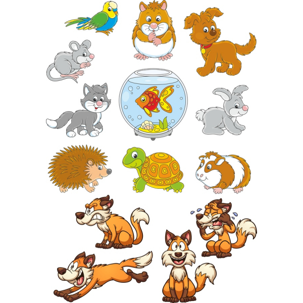 Adorables Animaux Clipart Set - 12 Illustrations Vectorielles SVG & PNG Adorables Animaux Clipart Set - 12 Illustrations Vectorielles SVG & PNG