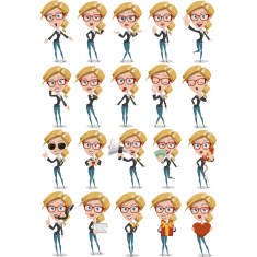 Businesswoman Set - 20 Unique