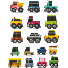 Vibrant รถ Clipart ตั้งค่า