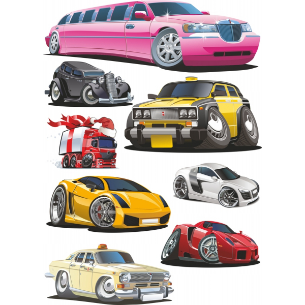 Vibrant Vector-Fahrzeug-Clipart-Set