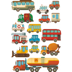 Vibrant รถสวมเสื้อกันหนาวได้-Clipart ตั้งค่า