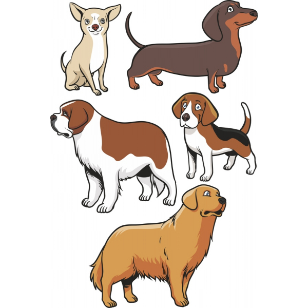 Sød Hund Vektor Clipart Sæt - Perfekt for Pet Elskere! Sød Hund Vektor Clipart Sæt - Perfekt for Pet Elskere!