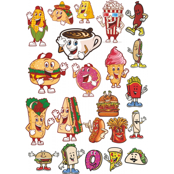 Foodie Fun Vector Clipart Set Foodie Fun Vector Clipart Set
