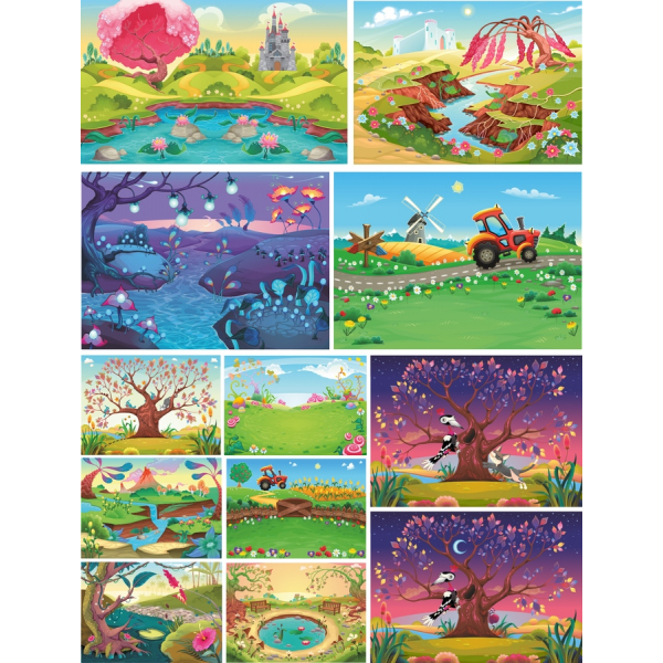 Vettore Di Natura Illustrazioni Bundle - Affascinante Clipart Set Vettore Di Natura Illustrazioni Bundle - Affascinante Clipart Set