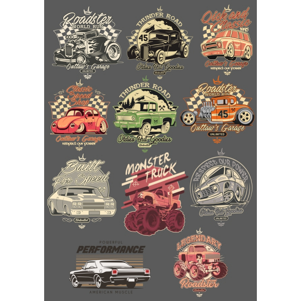 Oldtimer Auto Clipart Bundle - SVG & PNG-Designs Oldtimer Auto Clipart Bundle - SVG & PNG-Designs