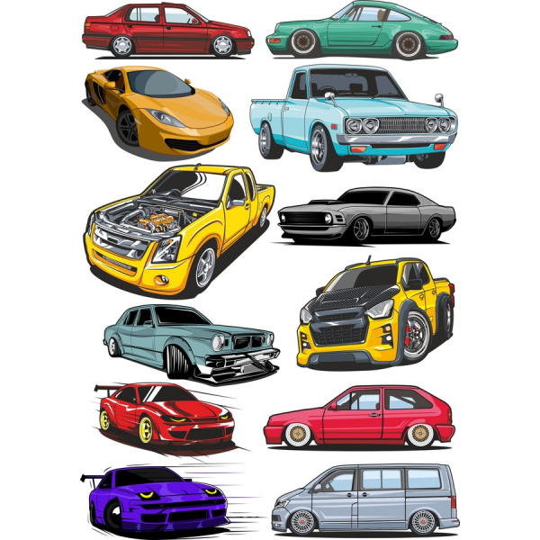 Premium Vector Car Illustrations Collection Premium Vector Car Illustrations Collection