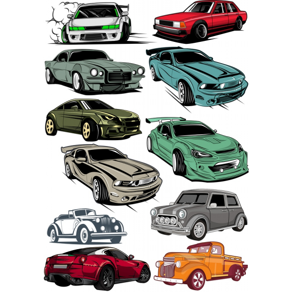 Dynamic Auto Illustrazioni Vettoriali Bundle Dynamic Auto Illustrazioni Vettoriali Bundle
