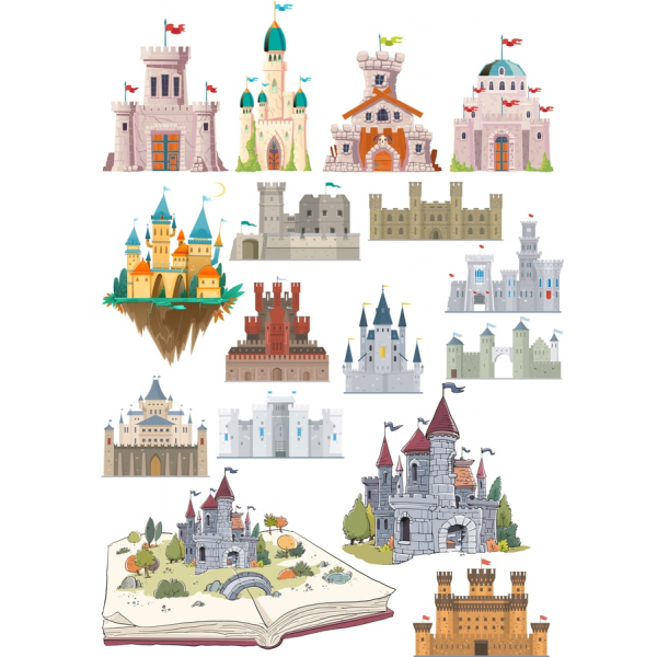 Bundel Vektor Clipart Kastil-Ilustrasi SVG dan PNG yang Mempesona Bundel Vektor Clipart Kastil-Ilustrasi SVG dan PNG yang Mempesona