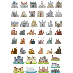 Bundel Clipart Kastil-40 + Mempesona