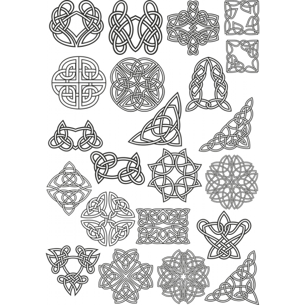 Nodo Celtico Illustrazioni Vettoriali Bundle