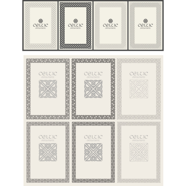 Celta Ornamento Vector De Imágenes Prediseñadas Conjunto Celta Ornamento Vector De Imágenes Prediseñadas Conjunto