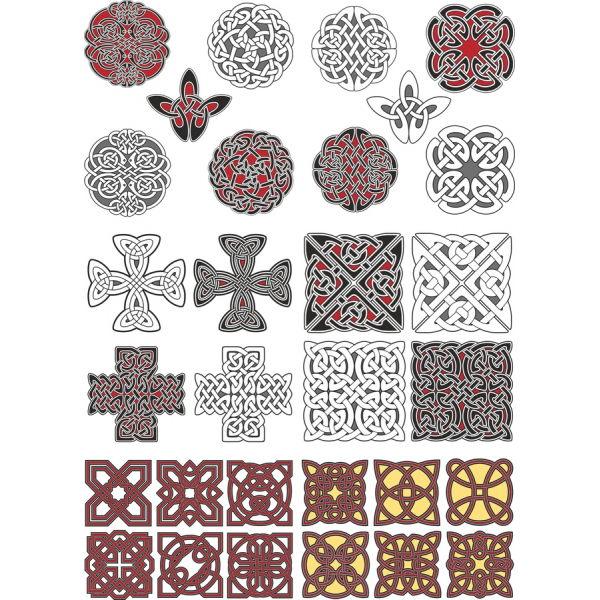 Nod Celtic Vector Clipart Set