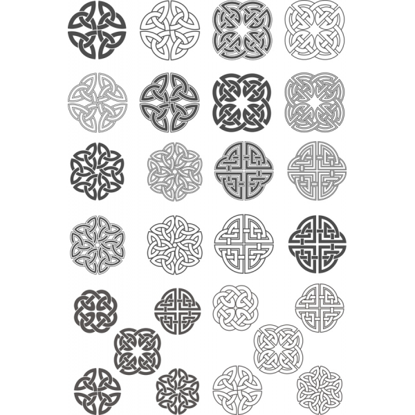 Keltische Knoten-Vektor-Illustrationen-Bundle