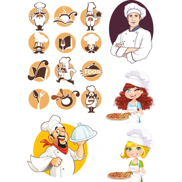 Culinarie a Tema Illustrazioni Vettoriali Set - Perfetto per i Cuochi e gli Amanti del Cibo Culinarie a Tema Illustrazioni Vettoriali Set - Perfetto per i Cuochi e gli Amanti del Cibo