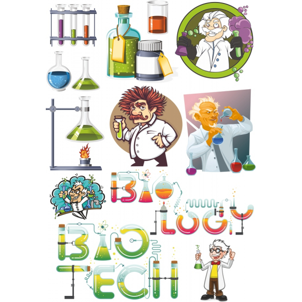 Science &amp; Chemistry Vektor Clipart Bundt
