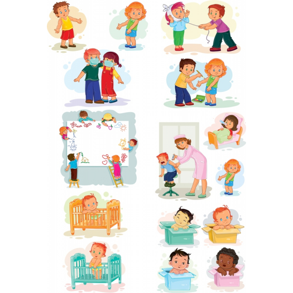 Børn Clipart Bundle - Levende SVG & PNG Illustrationer Børn Clipart Bundle - Levende SVG & PNG Illustrationer