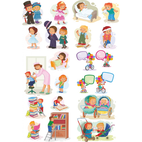 Kids' Vector Clipart Bundle - Ludique Illustrations pour des Projets Créatifs Kids' Vector Clipart Bundle - Ludique Illustrations pour des Projets Créatifs