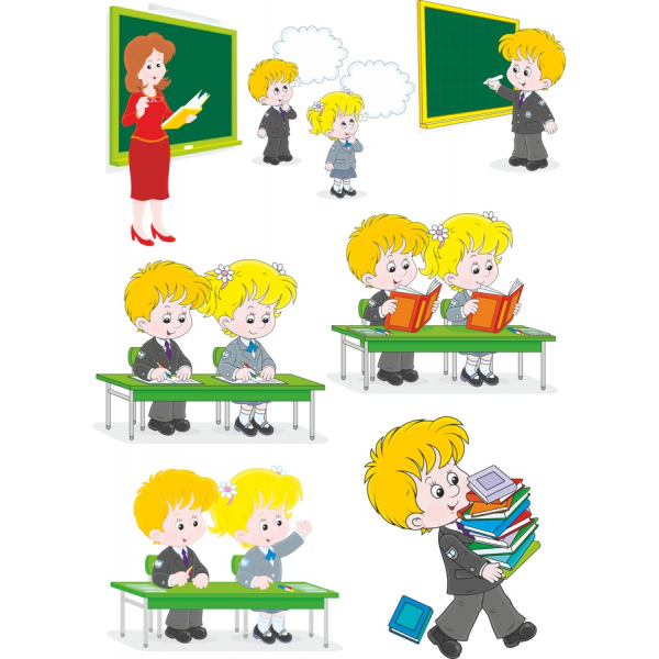 โรงเรียนเด็กเว็กเตอ Clipart ตั้งค่า โรงเรียนเด็กเว็กเตอ Clipart ตั้งค่า
