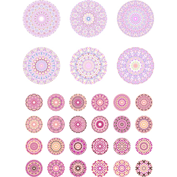 Složité Mandala Vektorové Ilustrace Svazek