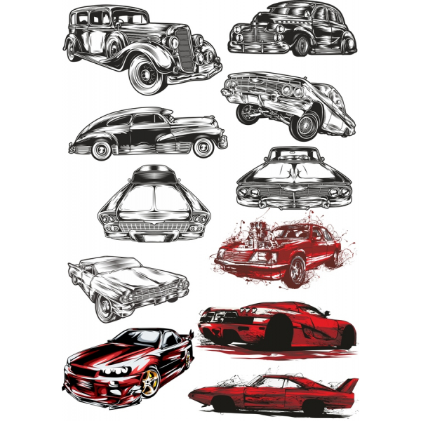 Vintage et de Voitures d'Illustrations Vectorielles Bundle Vintage et de Voitures d'Illustrations Vectorielles Bundle