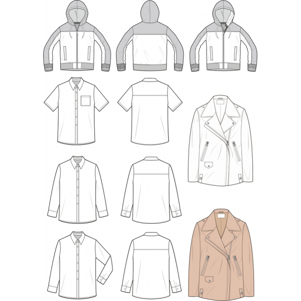 แฟชั่นเว็กเตอ Clipart สวมเสื้อกันหนาวได้ แฟชั่นเว็กเตอ Clipart สวมเสื้อกันหนาวได้