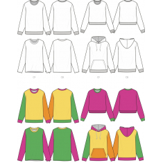 Vibrant ฬา&amp;เสื้อฮู้ดนั่นสวมเสื้อกันหนาวได้