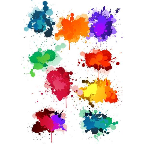 Splash von Farbe Vektor-Clipart-Bundle Splash von Farbe Vektor-Clipart-Bundle