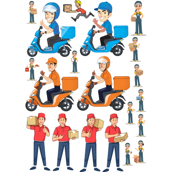 Serviciu De Livrare Vector Clipart Pachet Serviciu De Livrare Vector Clipart Pachet