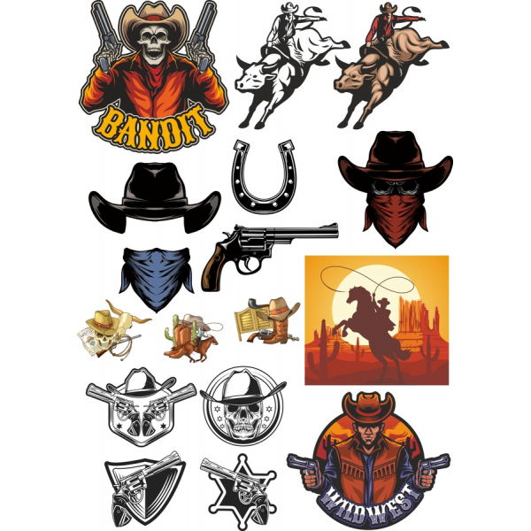 Wild West Vektor-Clipart-Bundle - Hohe-Qualität SVG-Illustrationen Wild West Vektor-Clipart-Bundle - Hohe-Qualität SVG-Illustrationen