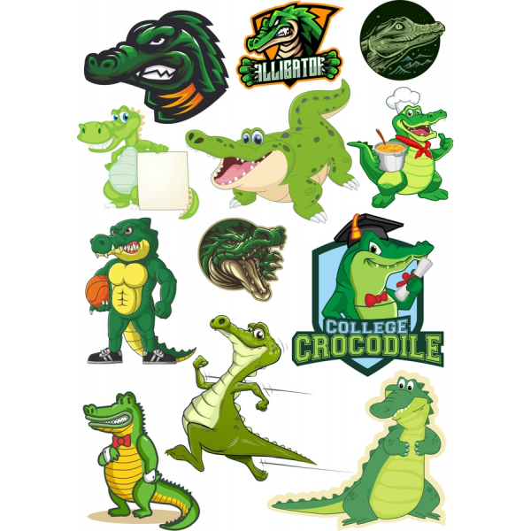 Alligator Vector Clipart Bundle - Fun and Versatile Illustrations Alligator Vector Clipart Bundle - Fun and Versatile Illustrations