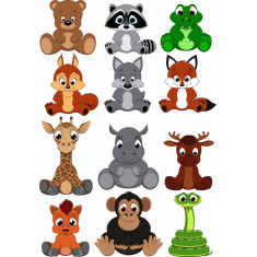 Animali Clipart Collezione: 12 Adorabile e