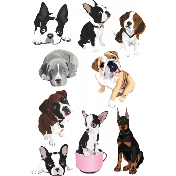 Dog Breeds Vector Clipart Set Dog Breeds Vector Clipart Set