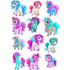 Pony and Unicorn Set