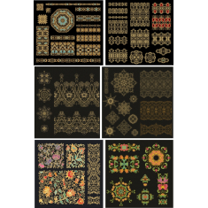 Ornate วินเทจมีความตั้งค่า