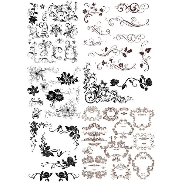 ไม้กวาดและ Ornamental เว็กเตอ Clipart สวมเสื้อกันหนาวได้ ไม้กวาดและ Ornamental เว็กเตอ Clipart สวมเสื้อกันหนาวได้
