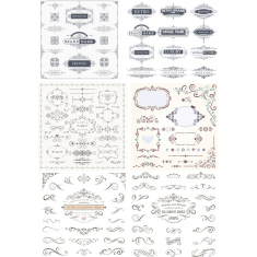 Calligrafia Elegante E Telaio Clipart Bundle