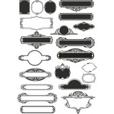 Vintage Ramme Clipart Bundt