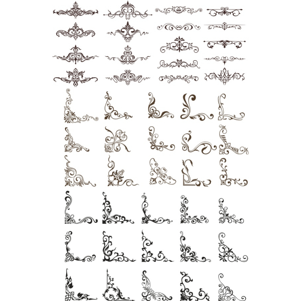 Floreale SVG Clipart Bundle Floreale SVG Clipart Bundle