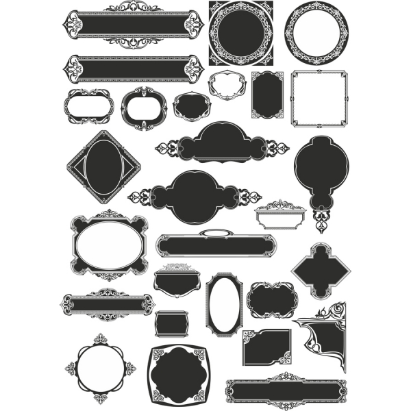 Dekorative Vintage Rahmen Vektor-Cliparts Dekorative Vintage Rahmen Vektor-Cliparts
