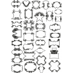 Fancy Frame Clipart-Set