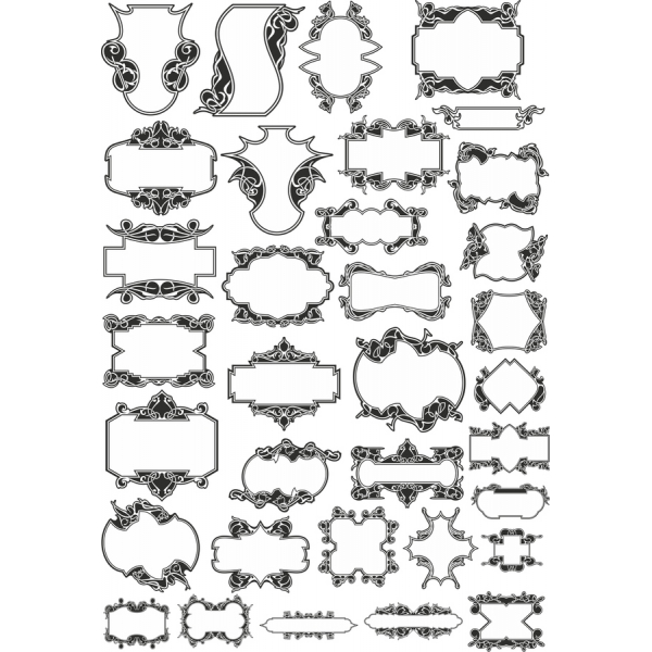 Vintage Ornate Frame Clipart Bundle - 50 Einzigartige SVG & PNG-Designs Vintage Ornate Frame Clipart Bundle - 50 Einzigartige SVG & PNG-Designs