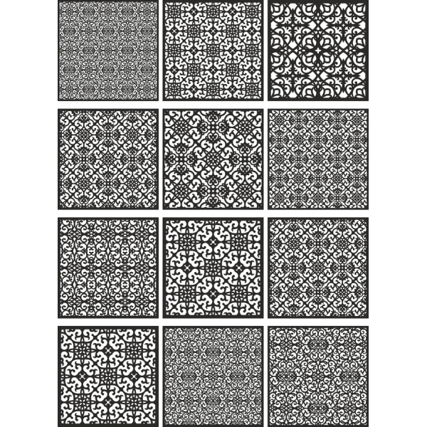 Elegantno Crno-Bijeli Vektor Clipart Postavio Elegantno Crno-Bijeli Vektor Clipart Postavio