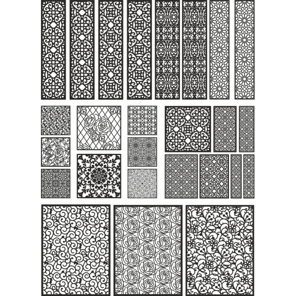 Ornamentale, Vettoriale Clipart Bundle - Intricati Disegni per Progetti Creativi Ornamentale, Vettoriale Clipart Bundle - Intricati Disegni per Progetti Creativi