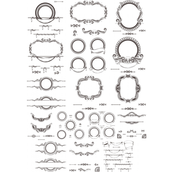 Vintage Image Clipart Bundle - Élégant SVG &amp; PNG Dessins