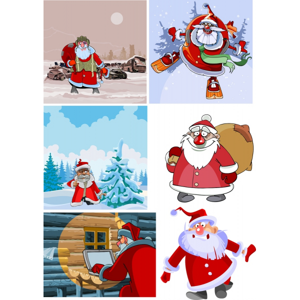 ซานต้าคลอสเว็กเตอ Clipart สวมเสื้อกันหนาวได้ ซานต้าคลอสเว็กเตอ Clipart สวมเสื้อกันหนาวได้