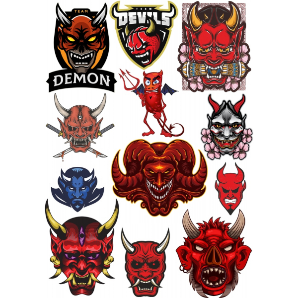 شیطان &amp; Devil تصاویر وکتور مجموعه