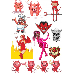 Devilish Clipart Bundle - Playful